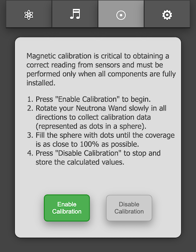 Calibration Disabled